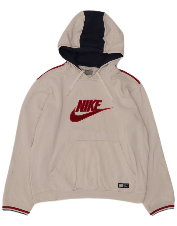 Ανδρικά Nike Graphic Hoodie Jumper UK 36/38 Small White Colourblock Sports