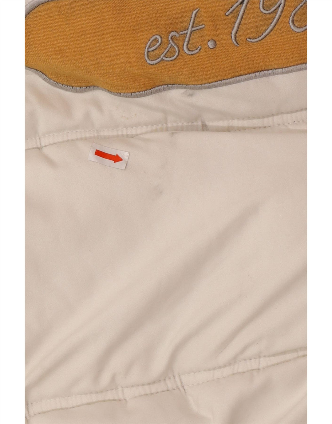 KARL KANI Ανδρικό μπουφάν με κουκούλα με κουκούλα UK 44 2XL Λευκός Πολυεστέρας