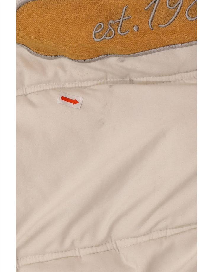 KARL KANI Ανδρικό μπουφάν με κουκούλα με κουκούλα UK 44 2XL Λευκός Πολυεστέρας