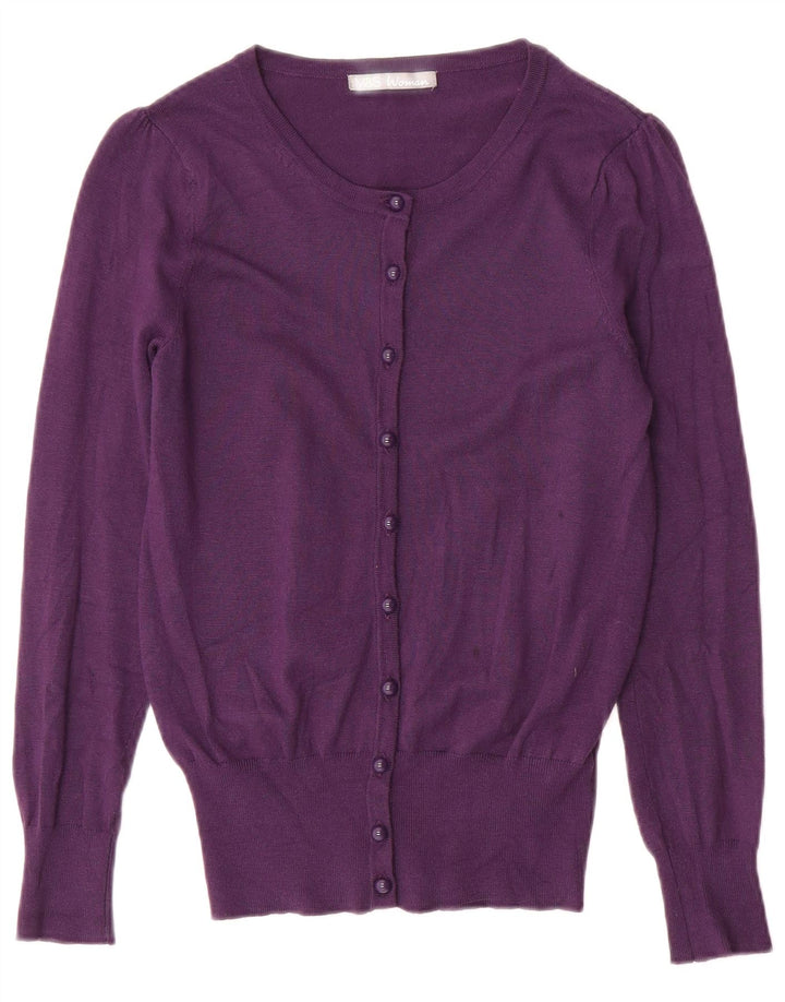 Marks & Spencer Γυναικεία ζακέτα πουλόβερ UK 8 Small Purple Viscose