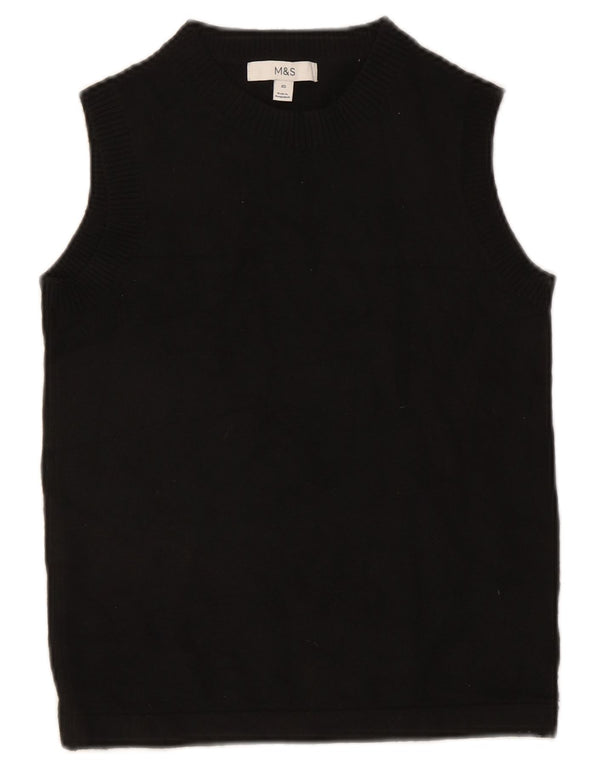 Marks & Spencer Γυναικείο γιλέκο Tank Top UK 6 XS Black Polyester