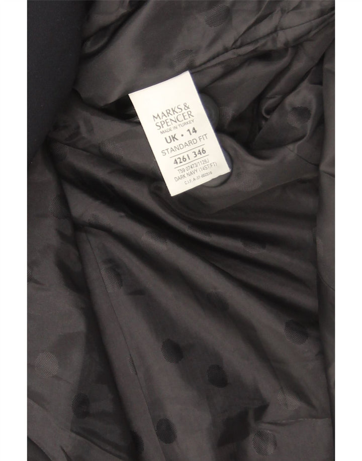 Marks & Spencer Γυναικείο Μπλέιζερ 1 Κουμπί UK 14 Large Navy Blue
