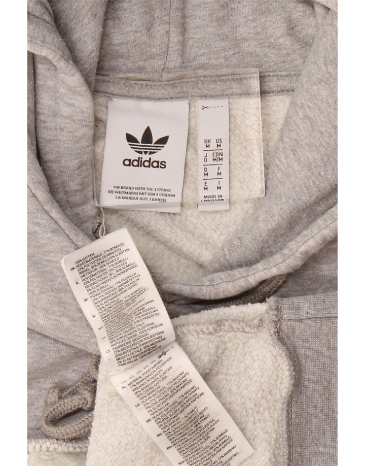 Ανδρικό φούτερ Adidas, μεσαίο γκρι βαμβακερό