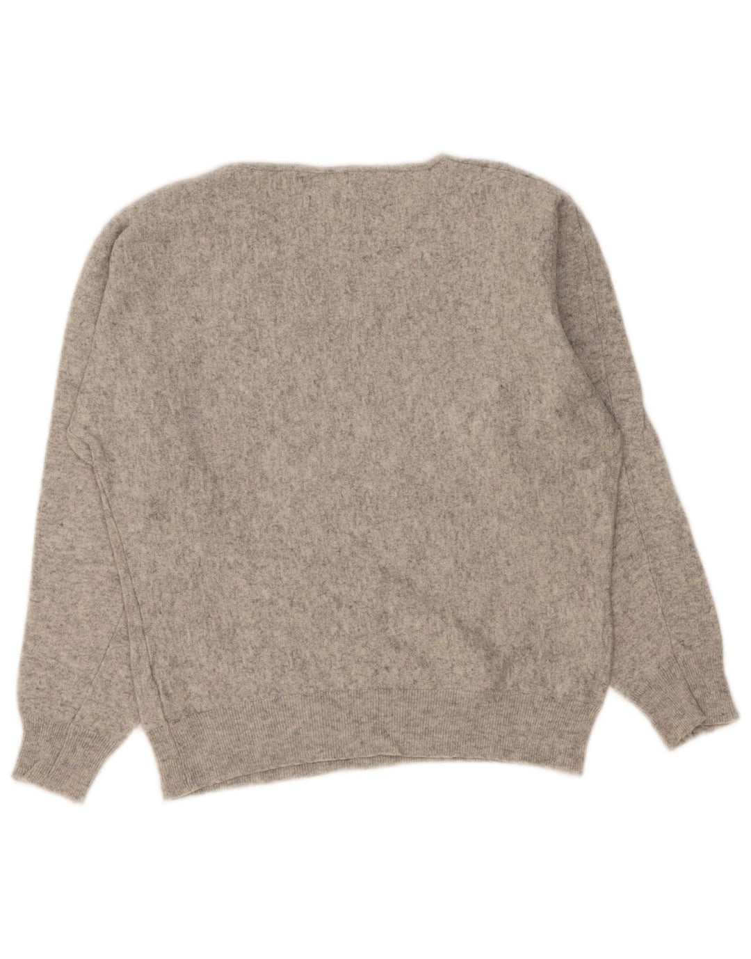 Massimo Dutti Γυναικείο πουλόβερ με λαιμόκαυστο UK 16 μεγάλο γκρι μαλλί