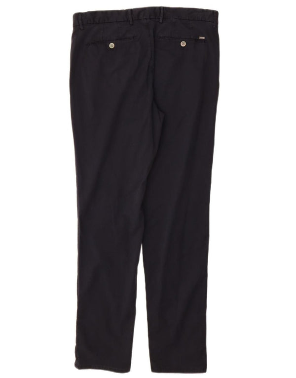 MASSIMO DUTTI Ανδρικό παντελόνι Chino με λεπτή εφαρμογή EU 44 Large W34 L32 Navy Blue