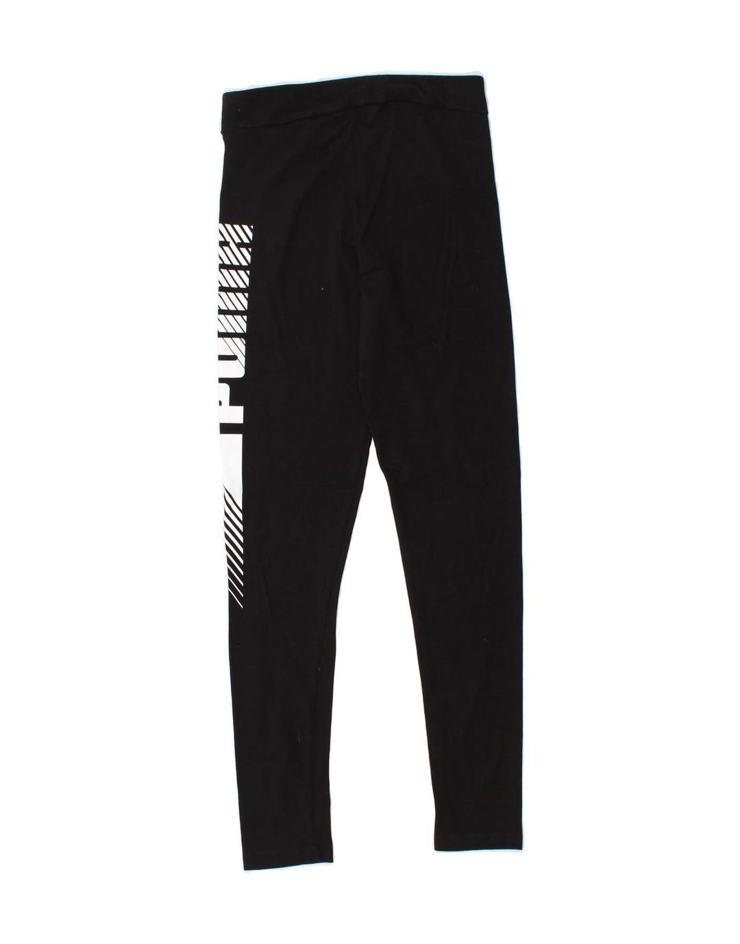 PUMA Girls Graphic Leggings 13-14 Years Large Black Vintage Puma and Second-Hand Puma from Messina Hembry 