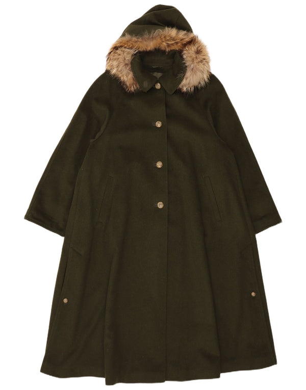 Moessmer Γυναικείο Πανωφόρι με Κουκούλα UK 10 Small Khaki