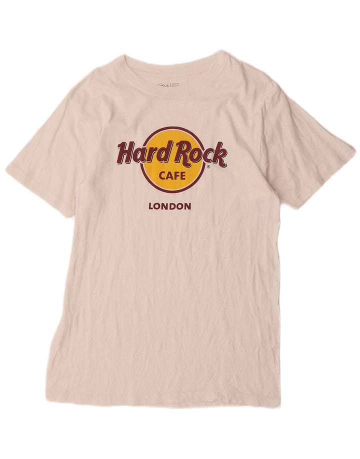 HARD ROCK CAFE Ανδρικό T-Shirt London Graphic Top Μεσαίο λευκό βαμβακερό