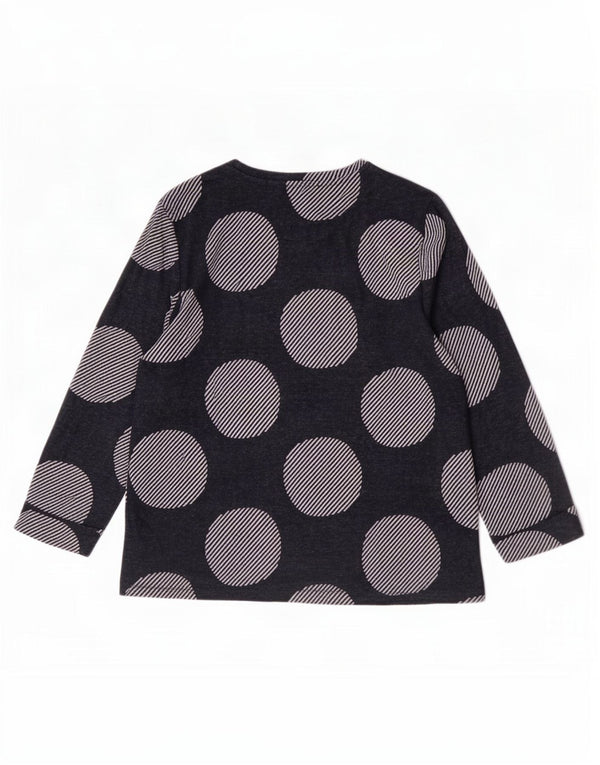 Marks & Spencer Γυναικείο τοπ 3/4 μανίκια UK 12 Medium Navy Blue γεωμετρικό