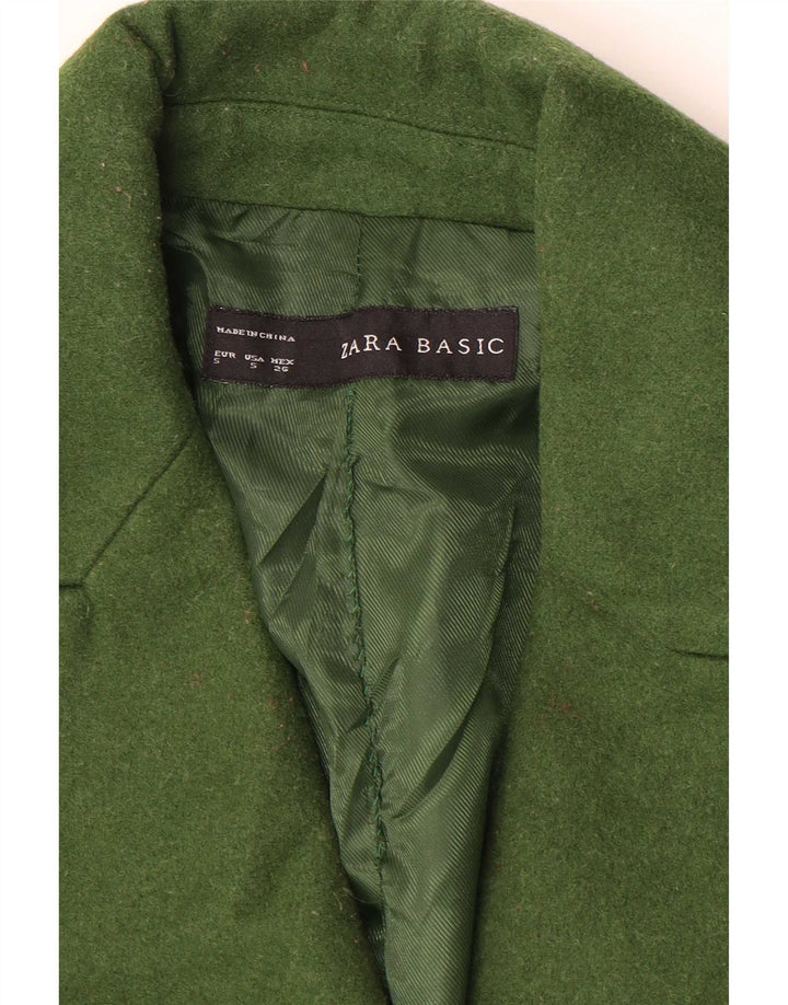 Zara Γυναικείο Παλτό UK 10 Small Green