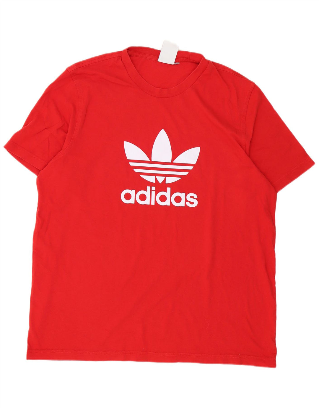Ανδρικό T-Shirt κανονικό γραφικό Adidas Top μεγάλο κόκκινο