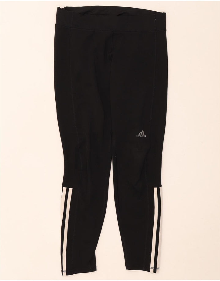Γυναικείο κολάν ADIDAS UK 12/14 Μεσαίο Μαύρο Πολυεστέρας