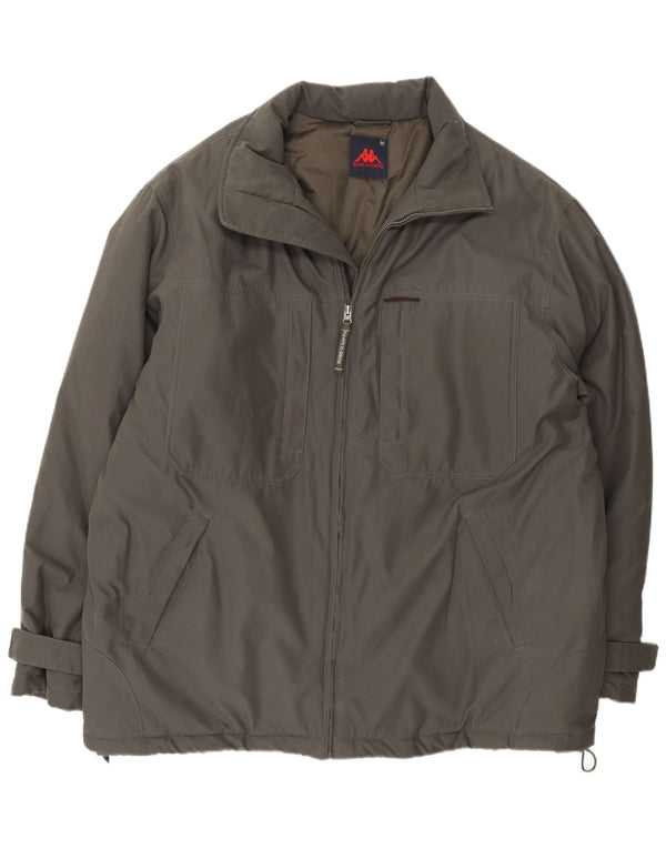 Ανδρικό Μπουφάν Kappa Windbreaker UK 42 XL Khaki Polyamide