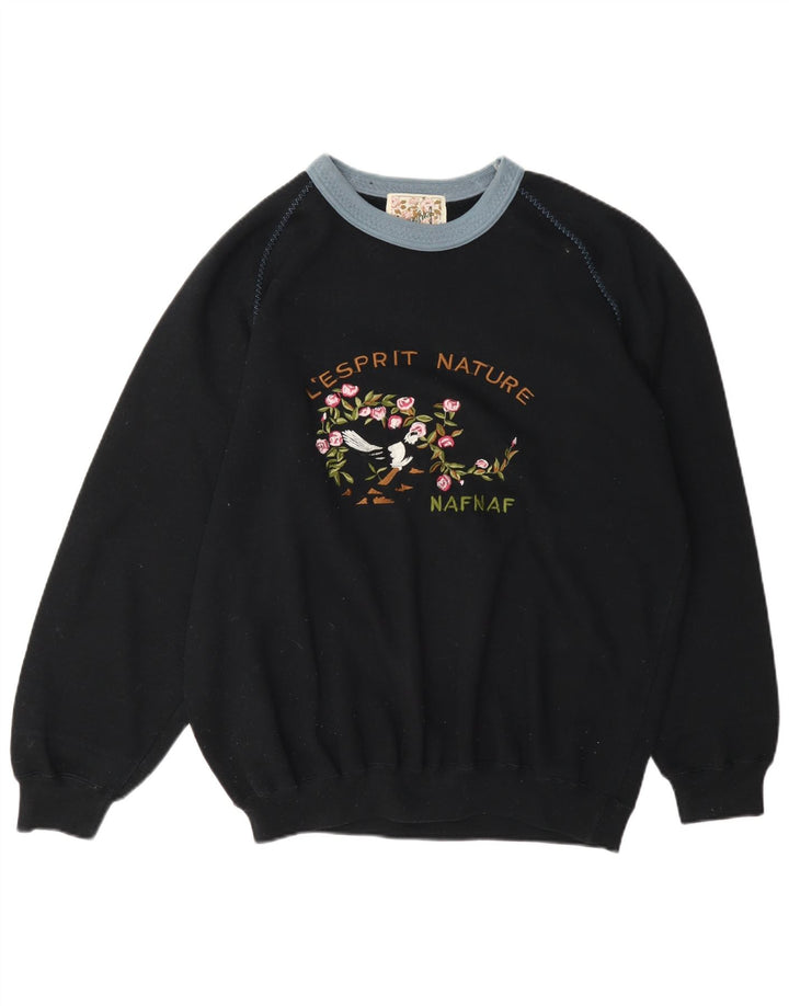 Γυναικεία γραφική φούτερ Naf Jumper One Size Μαύρο Πολυεστέρας