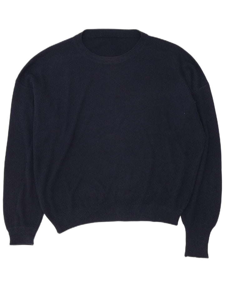 Vintage ανδρικό πουλόβερ με λαιμόκαυστο XL Navy Blue