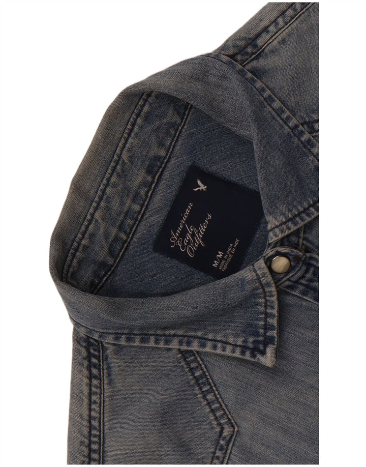 American Eagle Outfitters Γυναικείο τζιν πουκάμισο UK 14 Medium Blue