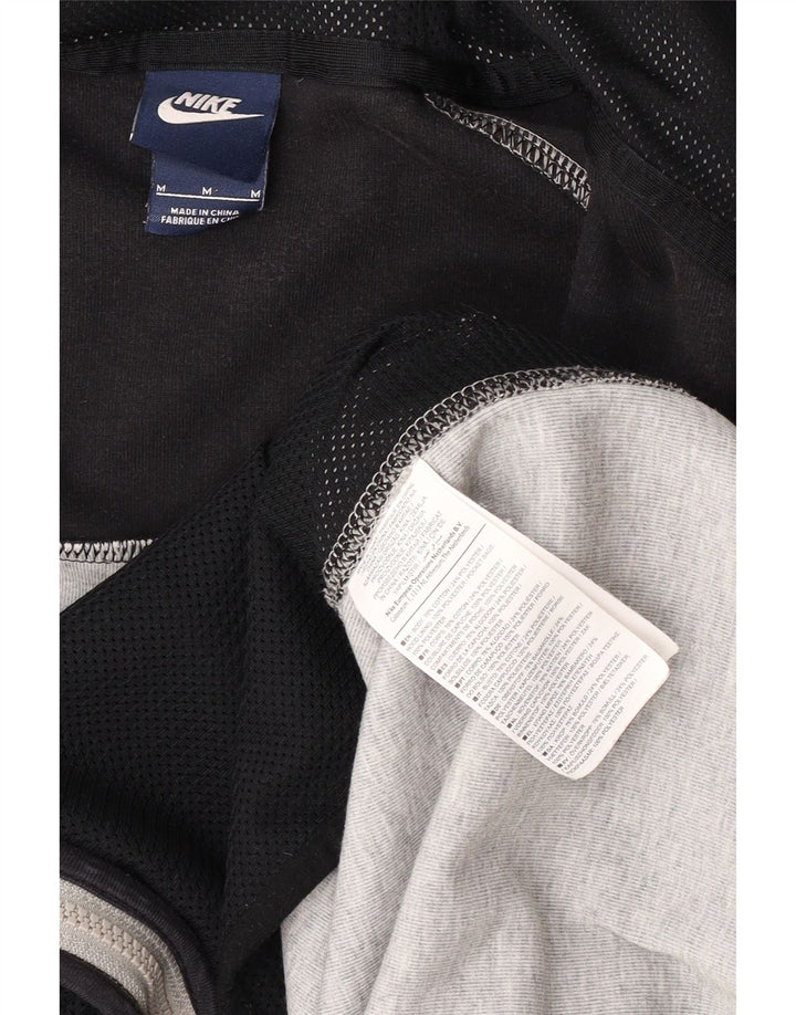 Ανδρικό πουλόβερ Nike με φερμουάρ με κουκούλα σε μεσαίο γκρι βαμβακερό χρώμα