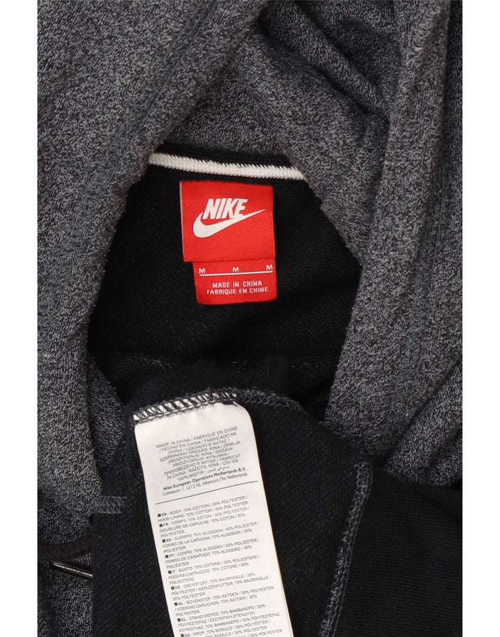 Ανδρικό πουλόβερ Nike με φερμουάρ με κουκούλα, βαμβακερό μεσαίο μπλε ναυτικό