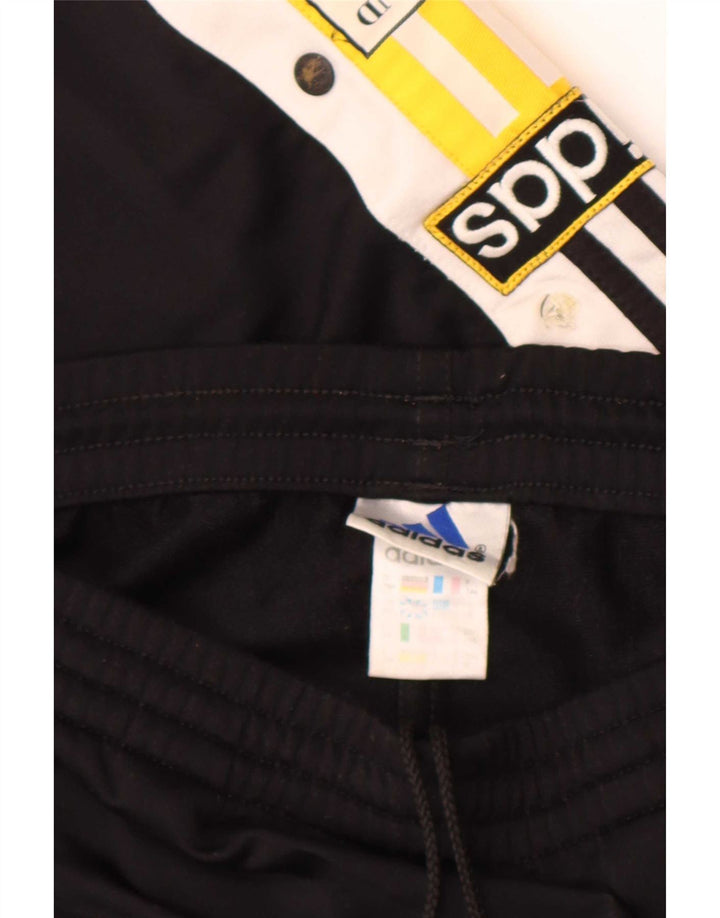 Ανδρική φόρμα αθλητικής φόρμας Adidas γραφικά, μεσαίο μαύρο χρώμα, πολυεστέρας