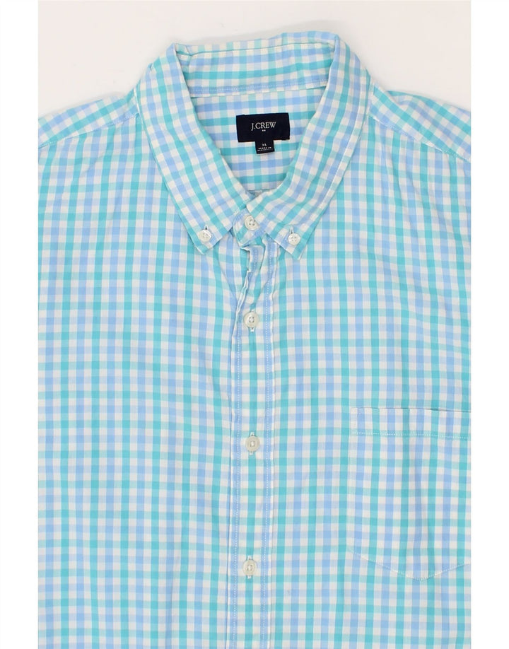 J. CREW Mens Shirt XL Blue Gingham Cotton Vintage J. Crew and Second-Hand J. Crew from Messina Hembry 
