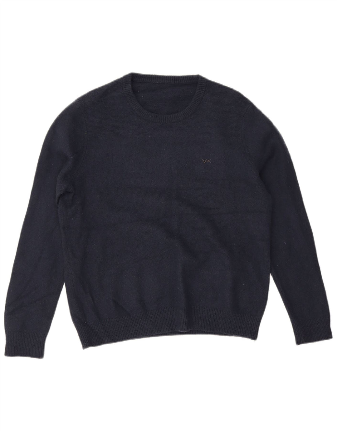 Michael Kors Mens Crew Neck Jumper Sweater Medium Navy Blue Classic
