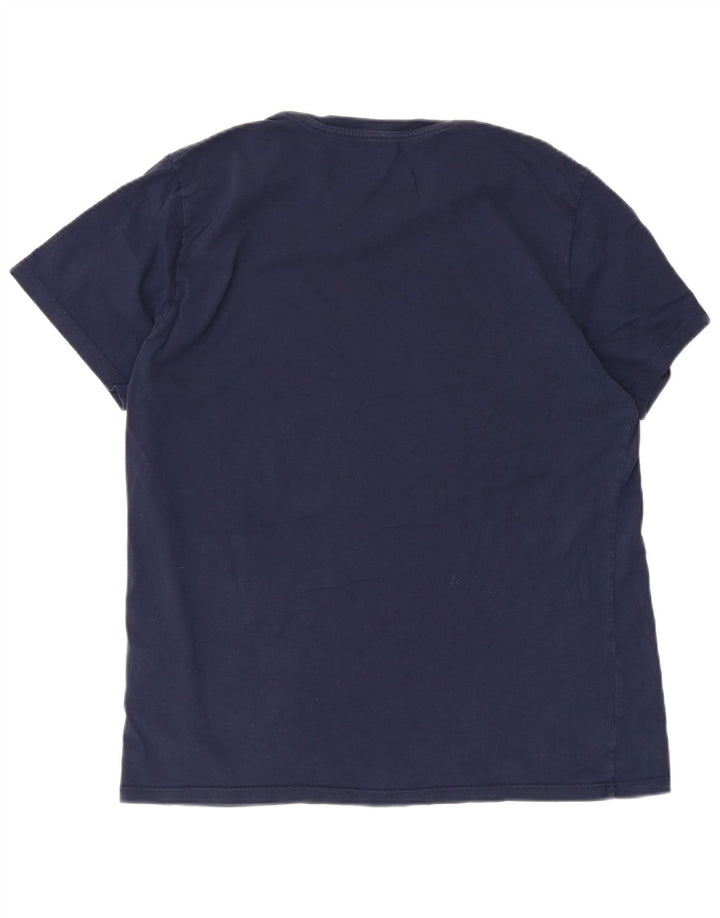 Ανδρικό γραφικό T-Shirt Levi's Top Large Navy Blue από βαμβάκι