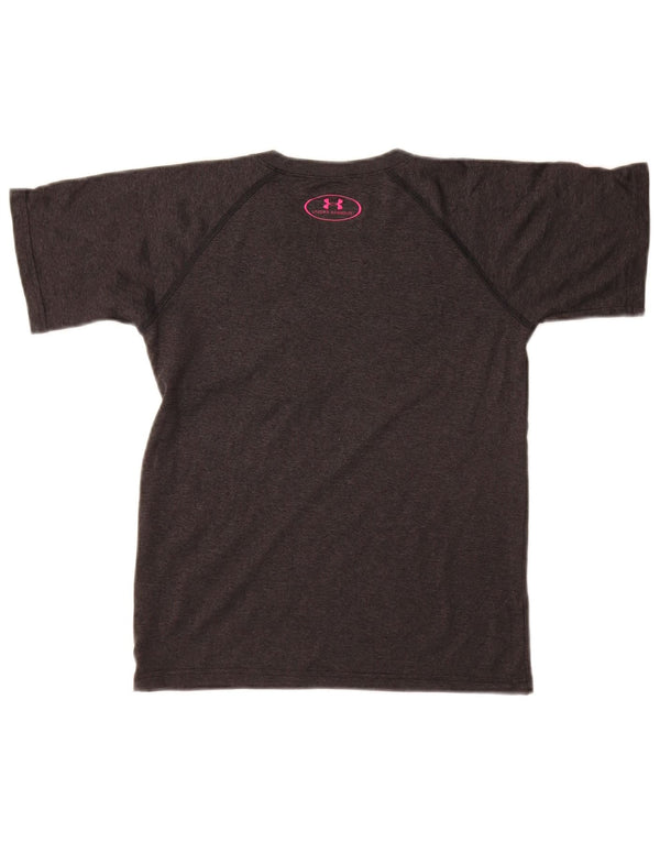 UNDER ARMOR Κορίτσια φαρδύ γραφικό μπλουζάκι Top 7-8 ετών Small Grey