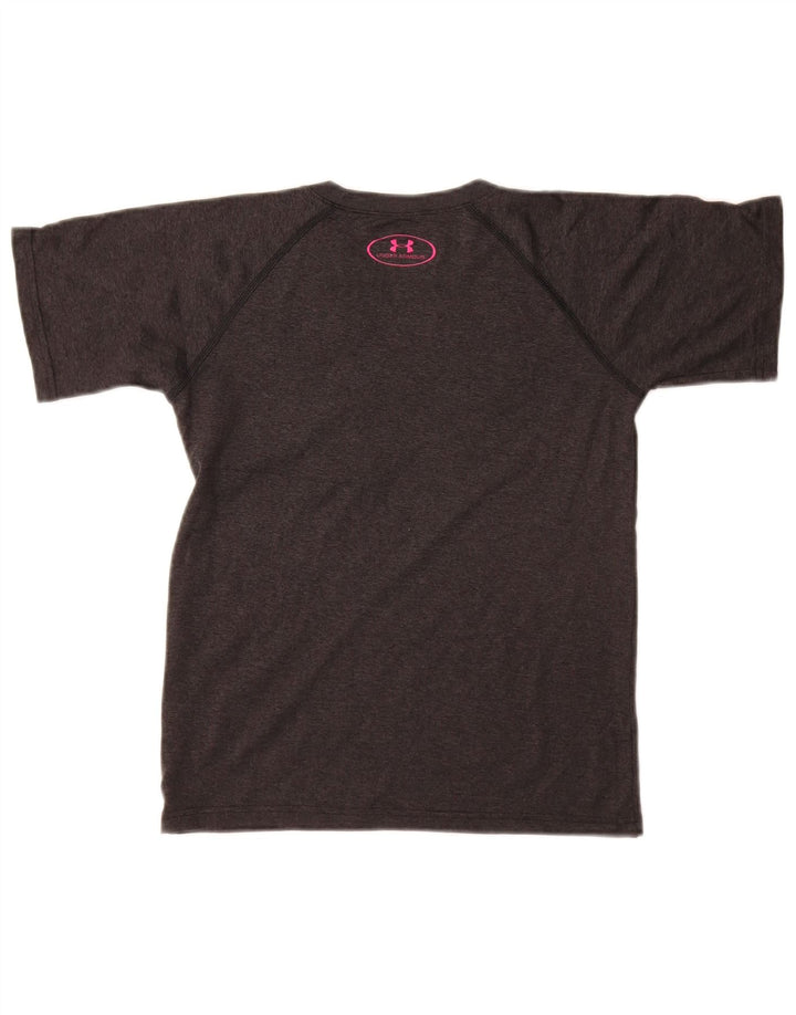 UNDER ARMOR Κορίτσια φαρδύ γραφικό μπλουζάκι Top 7-8 ετών Small Grey