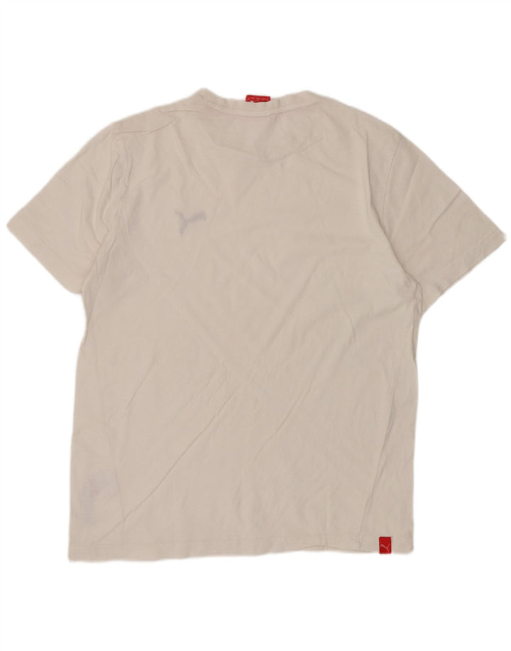 Ανδρικό T-Shirt Puma Top Μικρό λευκό βαμβακερό