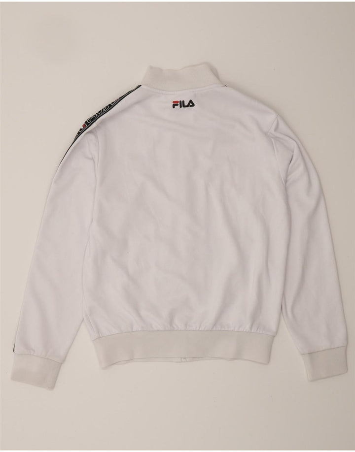 Γυναικεία φόρμα γραφικών FILA Top Jacket UK 16 Large White Colourblock