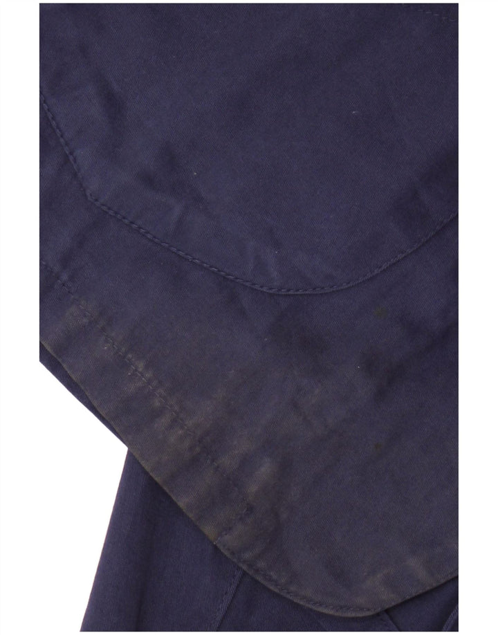 Ανδρικό μπουφάν με 2 κουμπιά 3/4 μανίκια UK 42 XL Navy Blue Cotton