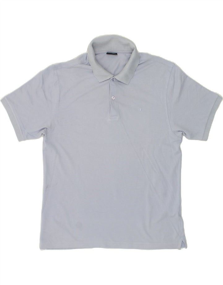 CHAMPION Mens Polo Shirt Large Blue Cotton Vintage Champion and Second-Hand Champion from Messina Hembry 