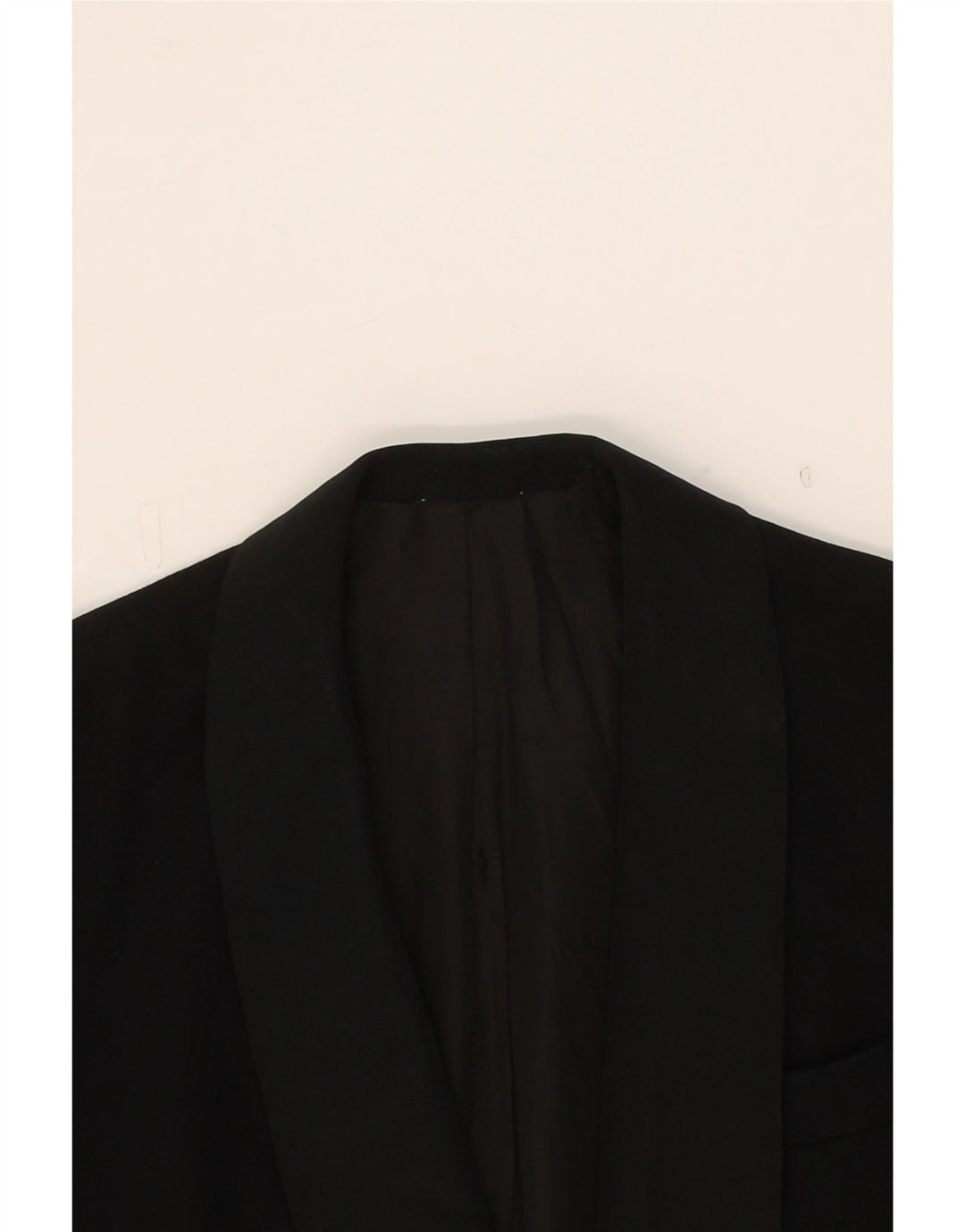 VINTAGE Mens 1 Button Blazer Jacket UK 36 Small Black Vintage Vintage and Second-Hand Vintage from Messina Hembry 