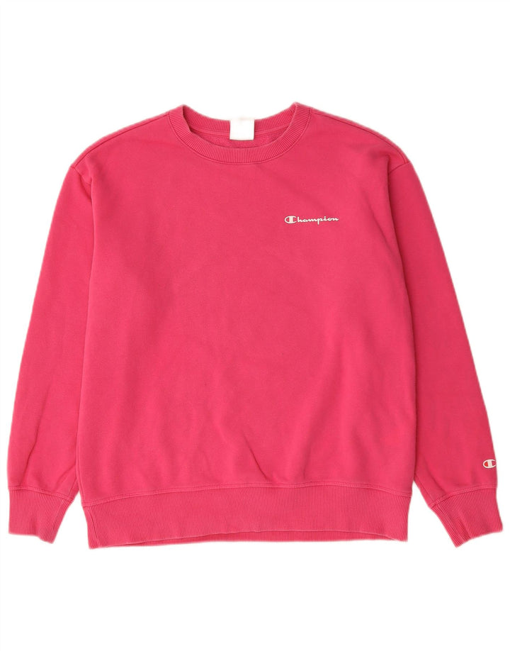 Champion Γυναικεία φούτερ μεγάλου μεγέθους Jumper UK 10 Small Pink Cotton