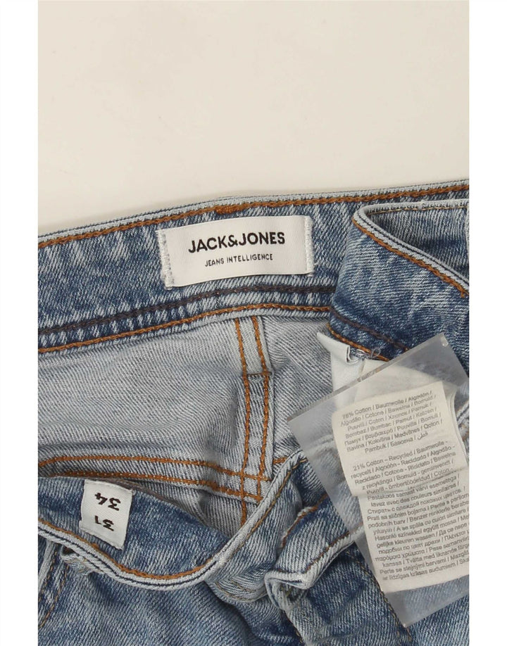 Jack & Jones Ανδρικό τζιν ίσιο W31 L34 Μπλε βαμβακερό