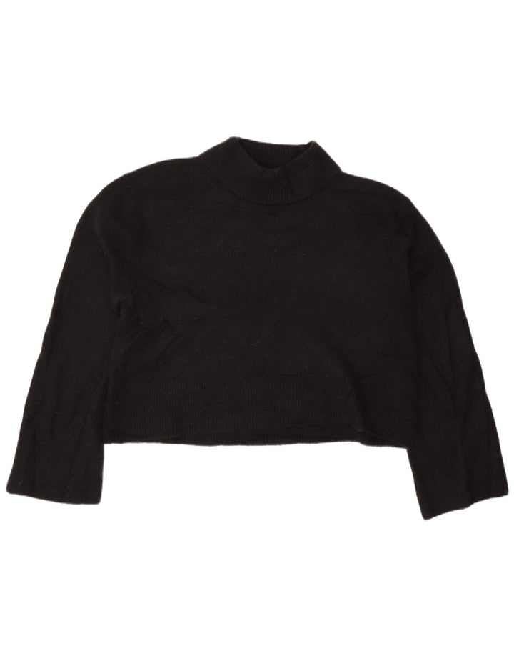J. CREW Γυναικείο πουλόβερ υπερμεγέθη Crop Turtle Neck Jumper UK 10 Small Black