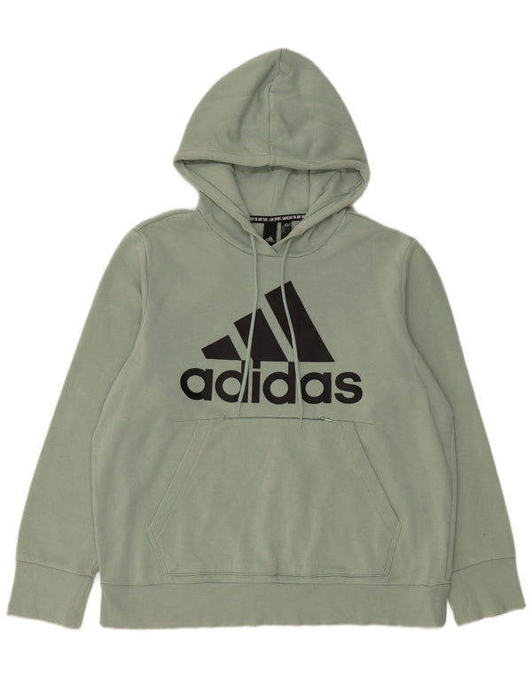 Γυναικεία γραφικά κουκούλα ADIDAS UK 20/22 XL Πράσινο βαμβακερό