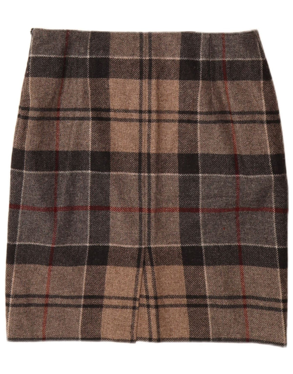 Barbour Γυναικεία ίσια φούστα UK 14 Large W32 Brown Check