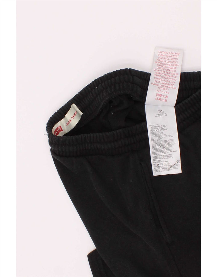 Γραφικό αθλητικό σορτς Levi's Boys 9-10 ετών μαύρο βαμβακερό