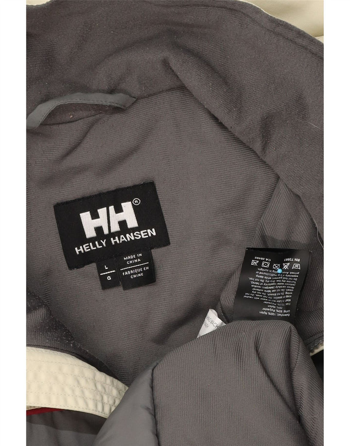 Helly Hansen Ανδρικό τζάκετ αντιανεμικό UK 40 Large Beige Colourblock Nylon