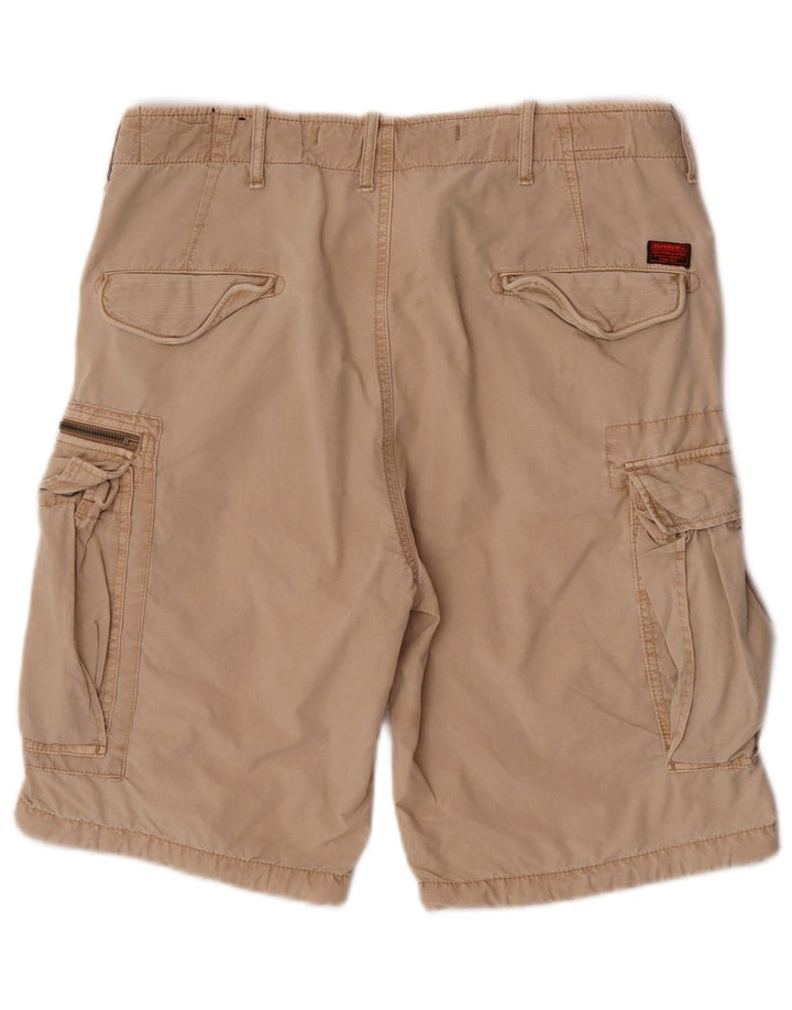 Ανδρικό σορτς Cargo Superdry W34 Μεγάλο Μπεζ βαμβακερό