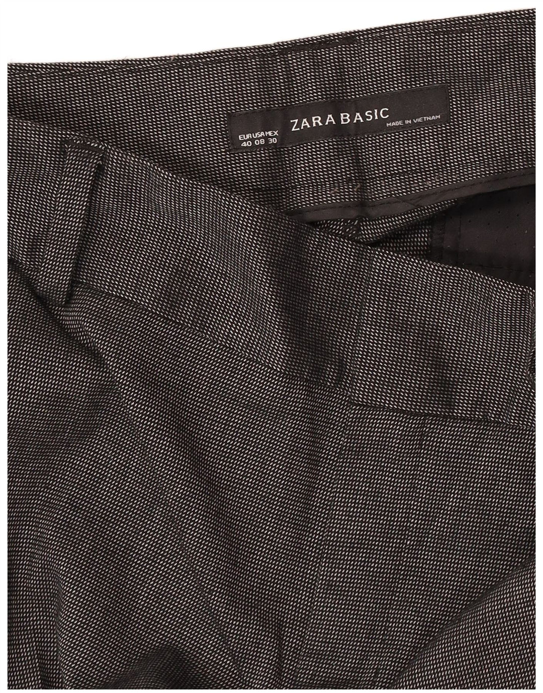 Zara γυναικείο μποτάκι παντελόνι Chino EU 40 Medium W30 L32 με γκρι στίγματα