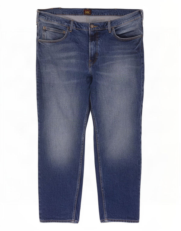 Lee Mens Rider Cropped Jeans W40 L27 Blue Cotton