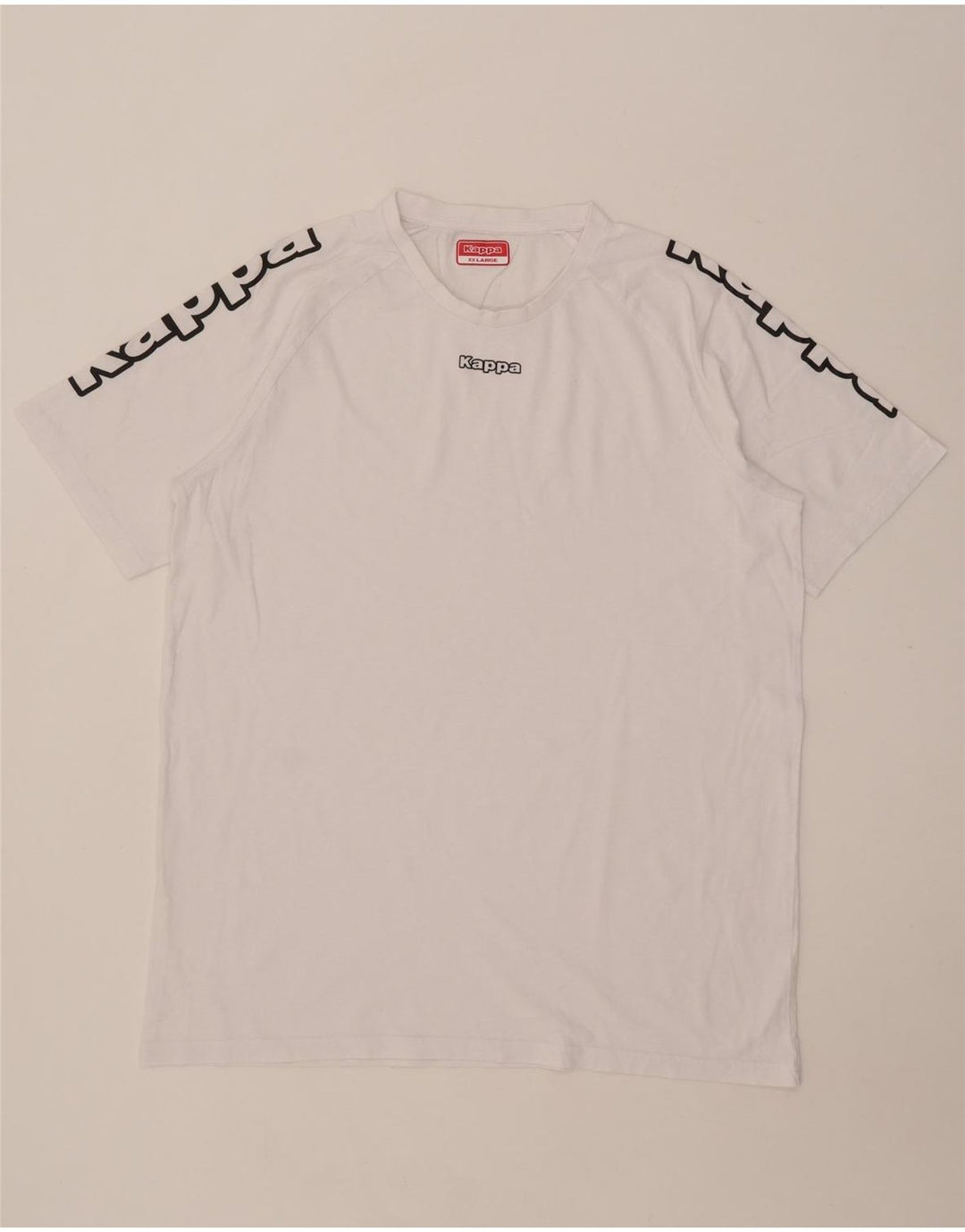 Ανδρικό γραφικό T-Shirt Kappa Top 2XL Λευκό