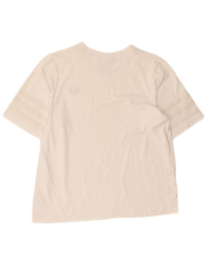 Ανδρικό T-Shirt Adidas Top μεγάλο λευκό βαμβακερό