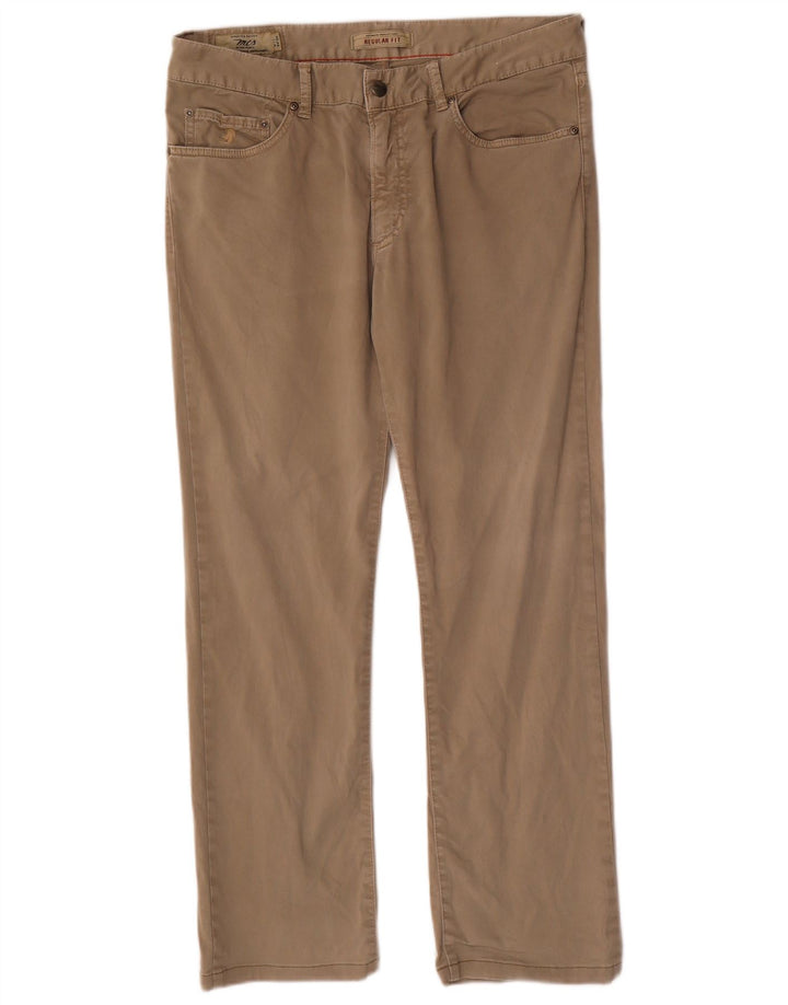 Ανδρικό ίσιο παντελόνι Chino Marlboro Classics W34 L29 Μπεζ