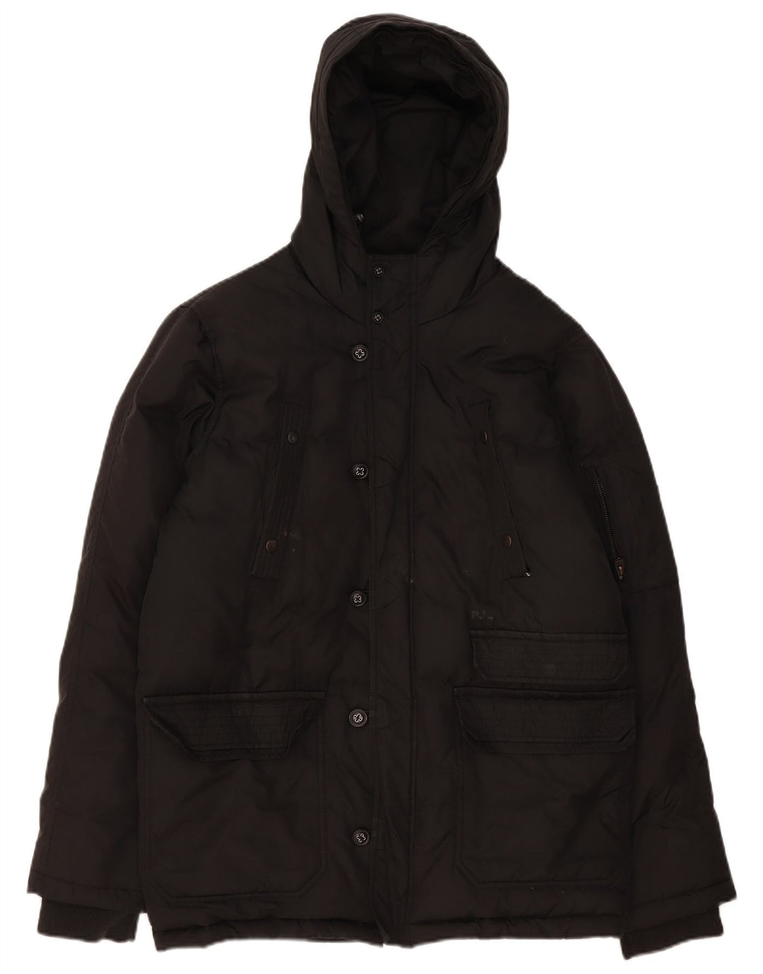 Ανδρικό μπουφάν με κουκούλα PEPE Jeans UK 38 Medium Black Polyester