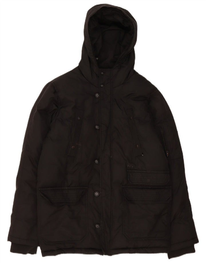 Ανδρικό μπουφάν με κουκούλα PEPE Jeans UK 38 Medium Black Polyester