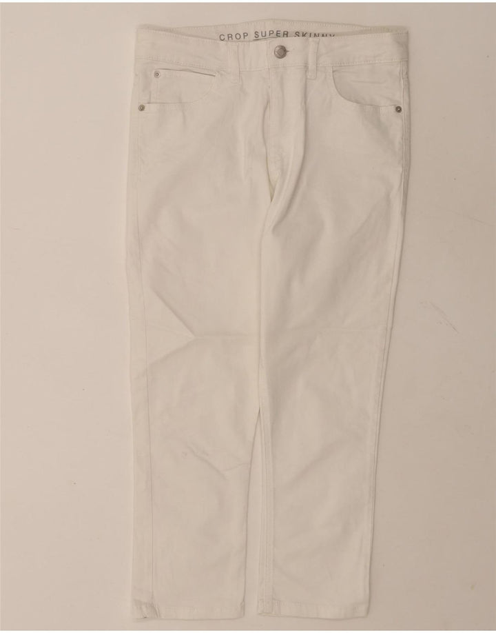 Marks & Spencer Γυναικείο Cropped Jeans UK 12 Medium W30 L21 White