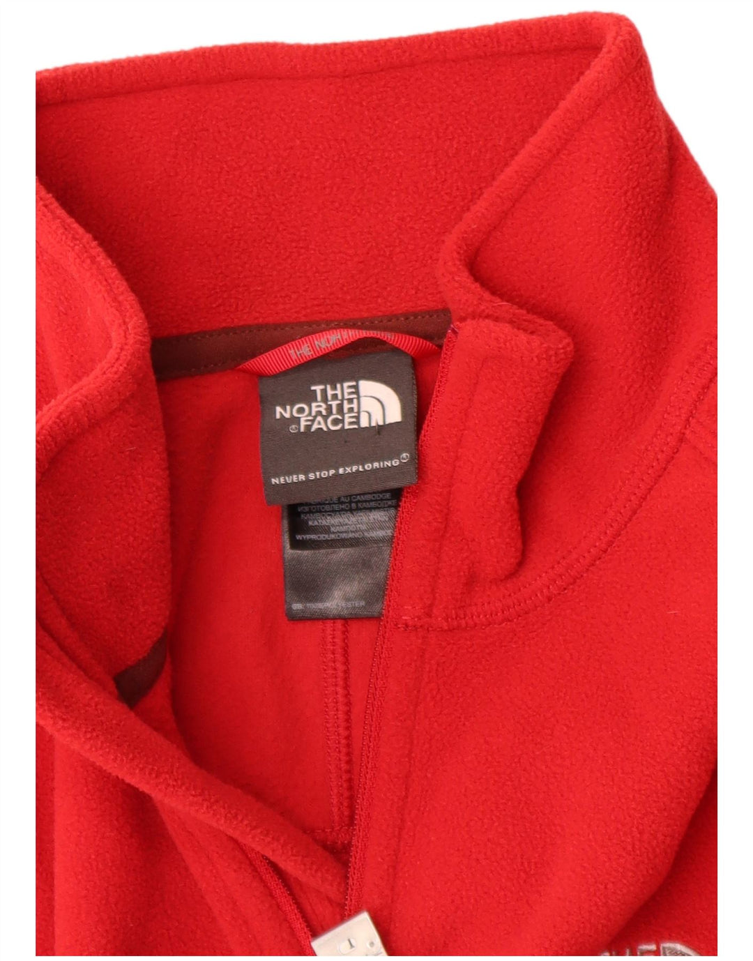 The North Face Ανδρικό φερμουάρ Fleece Jumper Μεσαίο κόκκινο πολυεστέρας
